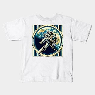 Astronaut Earth Orbit Tee Kids T-Shirt